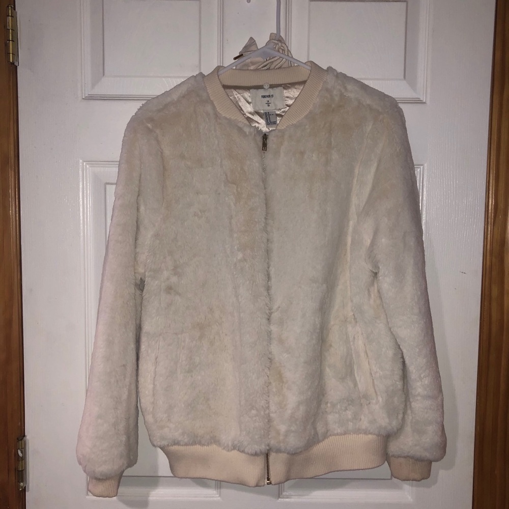 Fur Coat with Attachable Hood